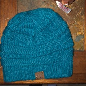 Cute blue-green hat